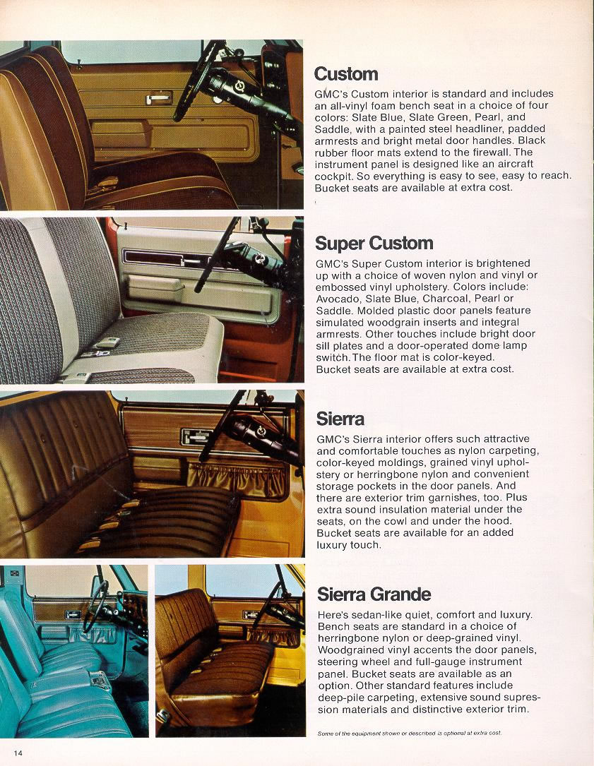 1973 Chevrolet And Gmc Truck Brochures 1973 Gmc Light Duty Trucks 14